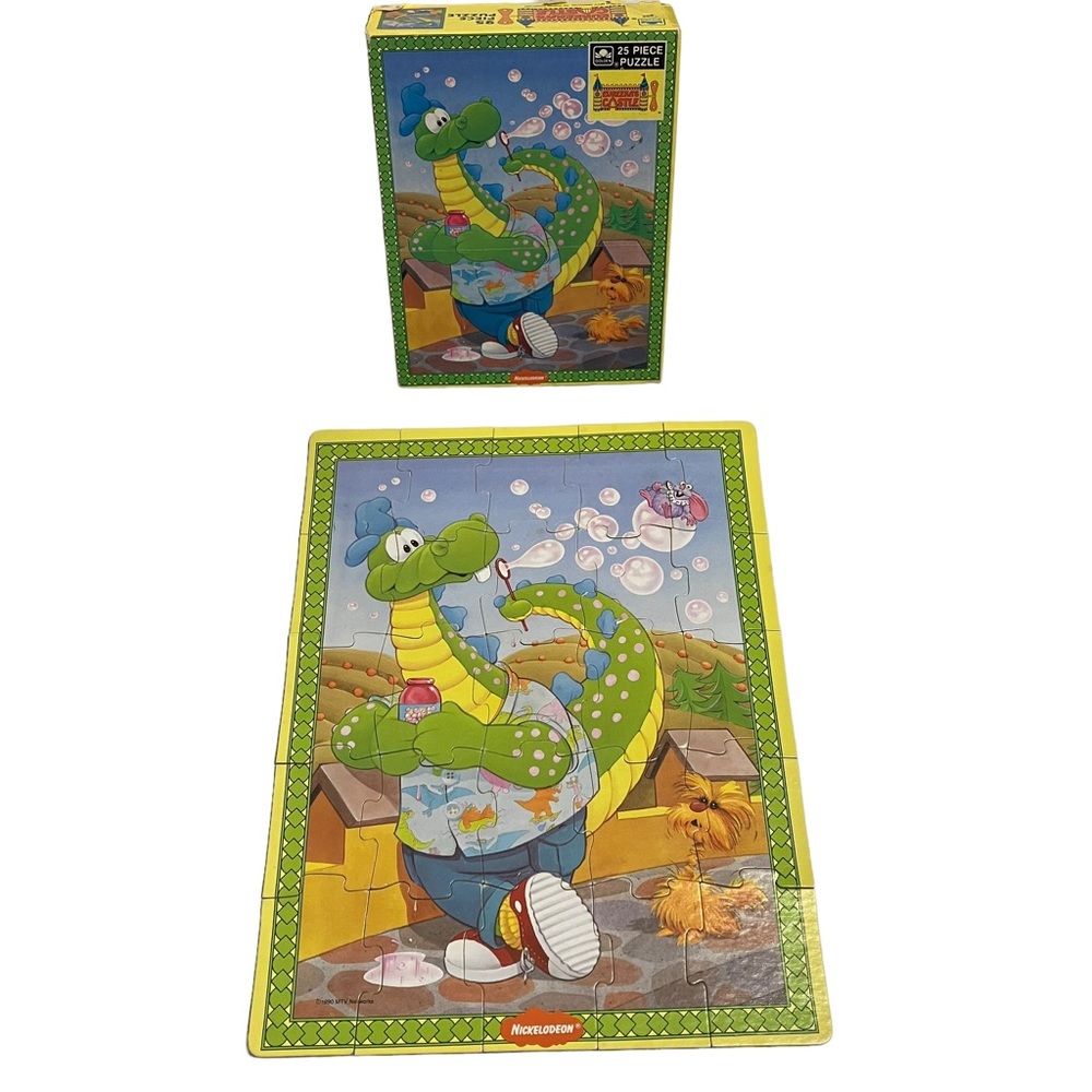 Eureeka's Castle 25 Pcs Golden Puzzle Magellan Cooey Nickelodeon 1990 Vintage